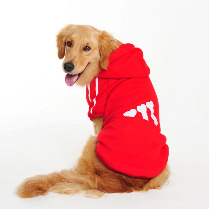 Small Large Dog Golden Retriever Fleece Hoodies Clothes Pet Accessories