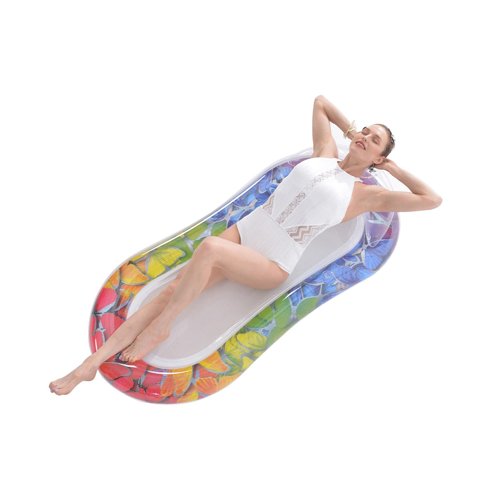 Colorful Butterflies Inflatable Water Lounger Hammock Pool Float