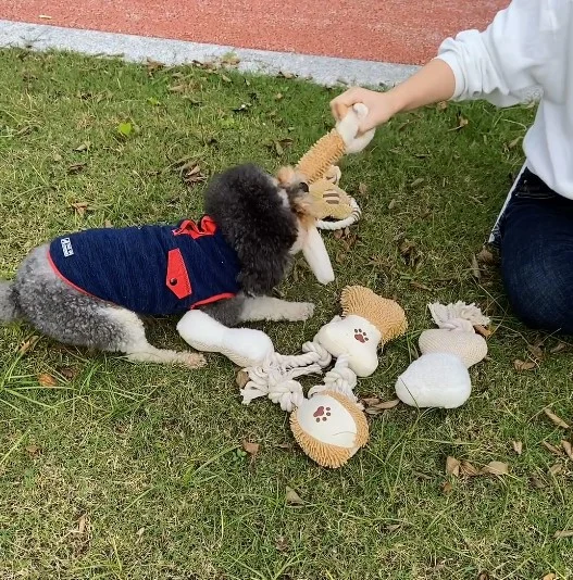 レナ ペット 犬 ぬいぐるみ 噛む きしむ インタラクティブ プレイ ソフト ぬいぐるみ ポリ